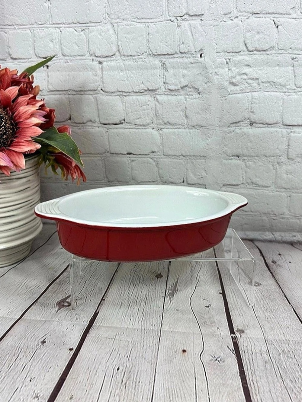 Lodge Oval Casserole baking Dish small farmhouse french country cottage bakeware
